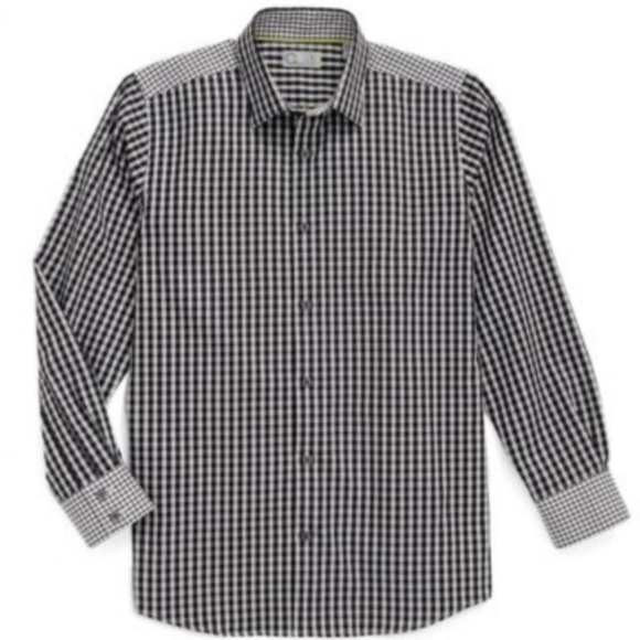 C2 by Calibrate Boys Checked Button Down - Picture 1 of 7